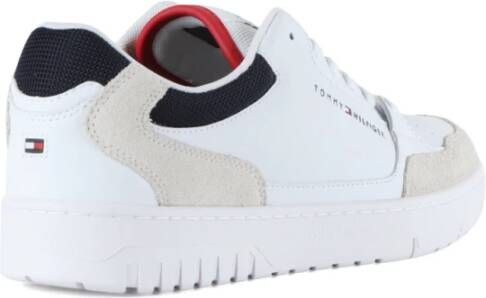 Tommy Hilfiger Leren Sneakers met Vetersluiting White Heren