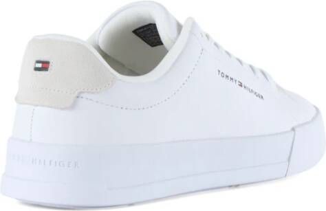 Tommy Hilfiger Leren Sneakers TH Court White Heren