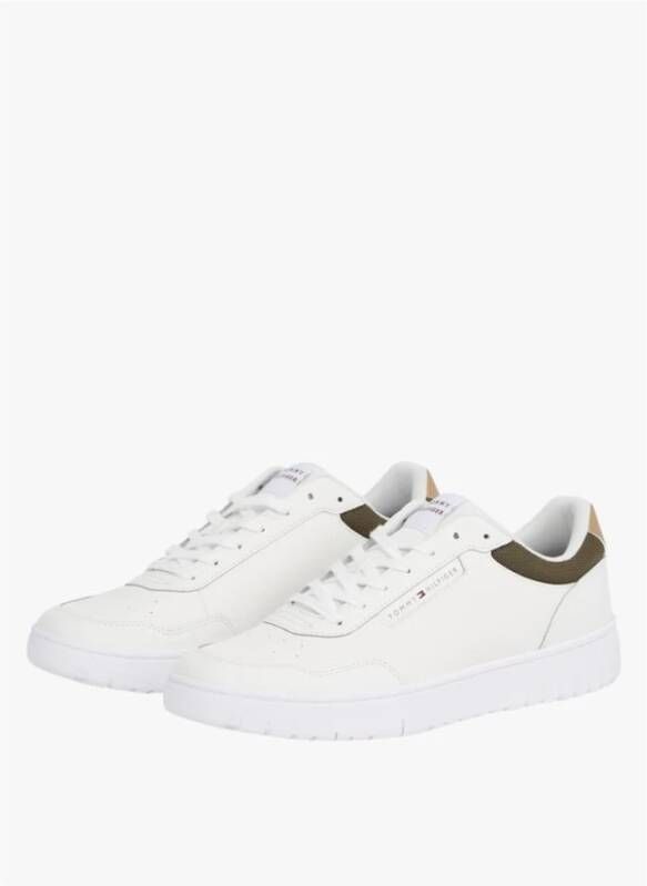 Tommy Hilfiger Lite Beige Sneakers Leren Schoenen White Heren