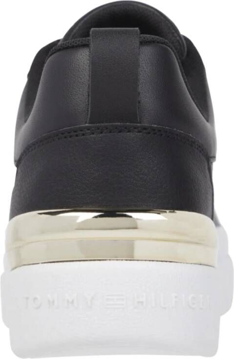 Tommy Hilfiger Lux Court Sneaker Zwart Dames Black Dames