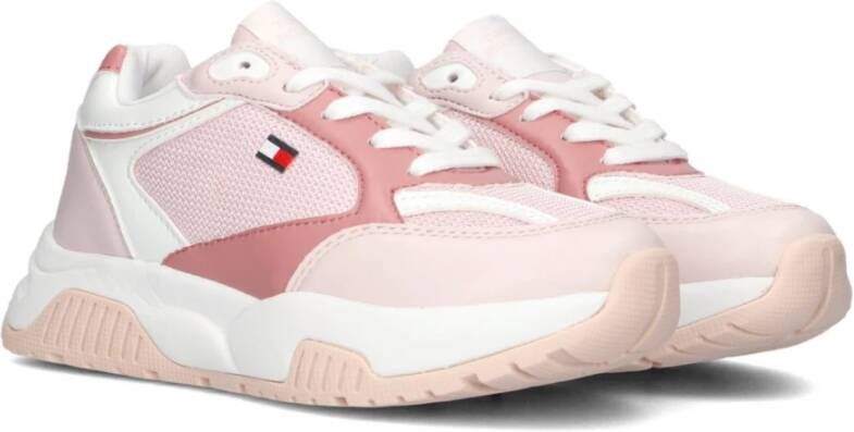 Tommy Hilfiger Meisjes Lage Sneakers Roze Trendy Mode Multicolor Dames