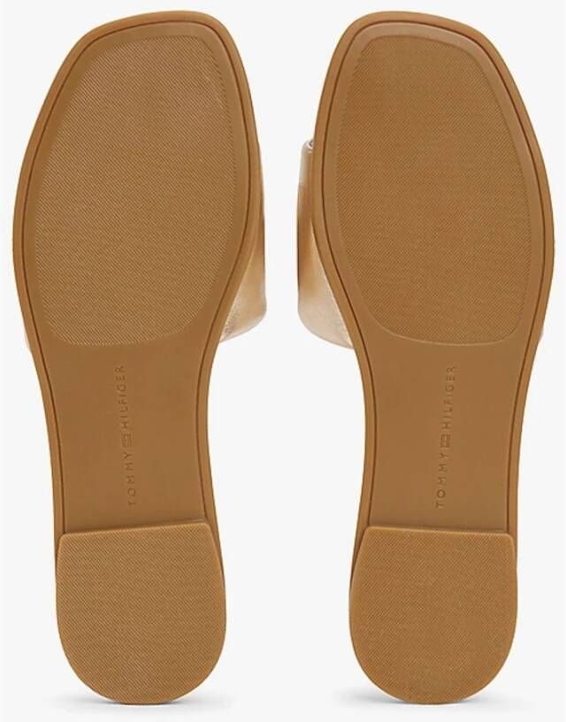 Tommy Hilfiger Metallic Leren Muiltje met TH Logo