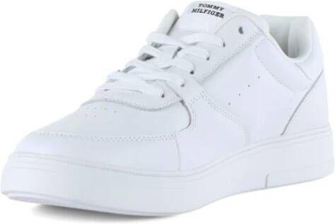 Tommy Hilfiger Moderne Cup Corporate Leren Sneakers White Heren