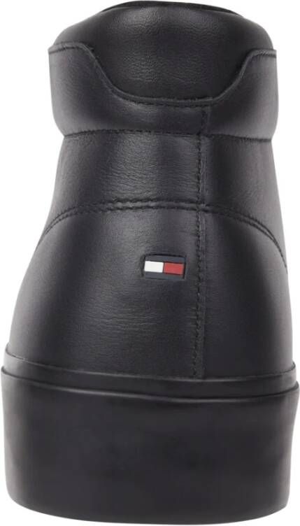 Tommy Hilfiger Moderne Zwarte Enkellaarsjes