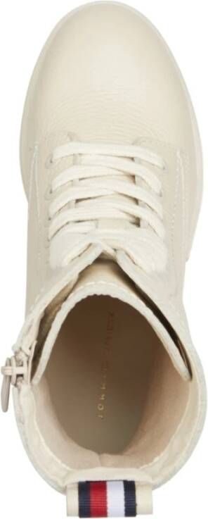 Tommy Hilfiger mono veterlaars Beige Dames