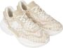 Tommy Hilfiger Monogram Jacquard Sneakers Beige Wit Logo Beige Dames - Thumbnail 2