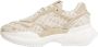 Tommy Hilfiger Monogram Jacquard Sneakers Beige Wit Logo Beige Dames - Thumbnail 5