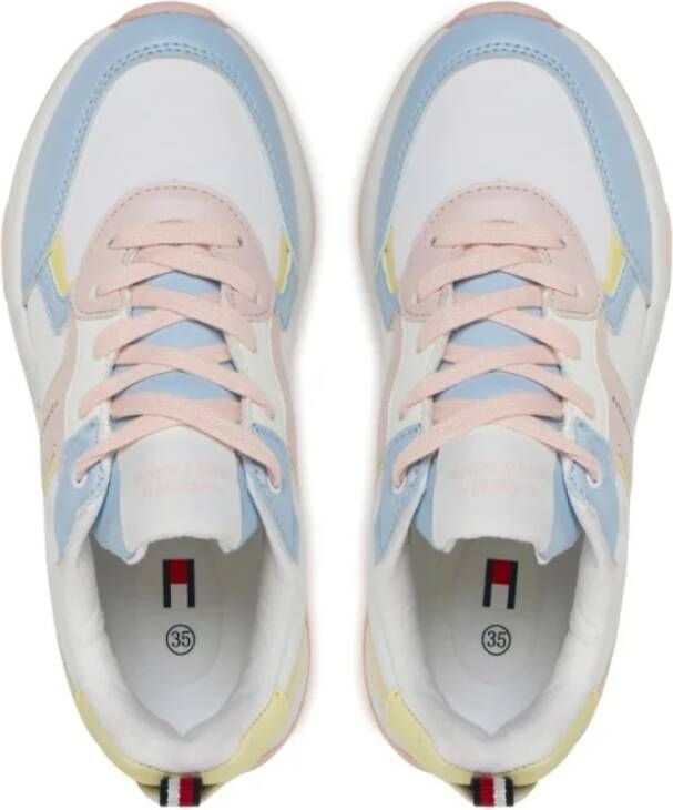 Tommy Hilfiger Multicolor Leren Sneakers Multicolor Dames