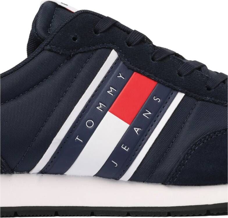 Tommy Hilfiger Navy Blauwe Sneakers Ripstop Design