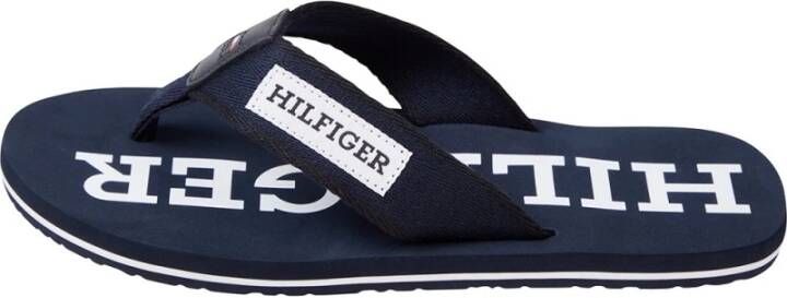 Tommy Hilfiger Polyester Slippers Blue Heren