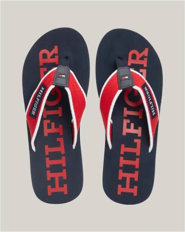 Tommy Hilfiger Polyester Slippers Multicolor Heren