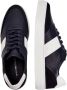 Tommy Hilfiger Premium Gestreepte Sneakers Marineblauw Wit Blue Heren - Thumbnail 4