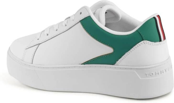 Tommy Hilfiger Premium Leren Sneaker met Witte Details
