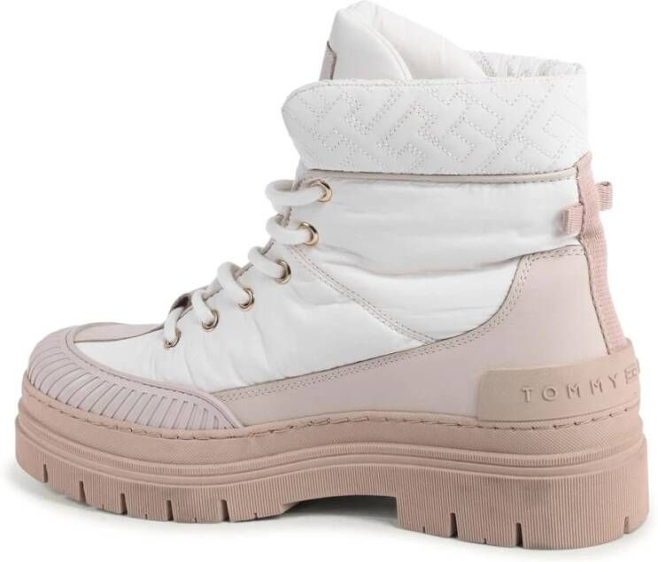 Tommy Hilfiger Quilted HighTop LaceUp Boots in Wit
