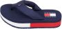 Tommy Hilfiger Recyclede Polyester Slippers Blue Dames - Thumbnail 7