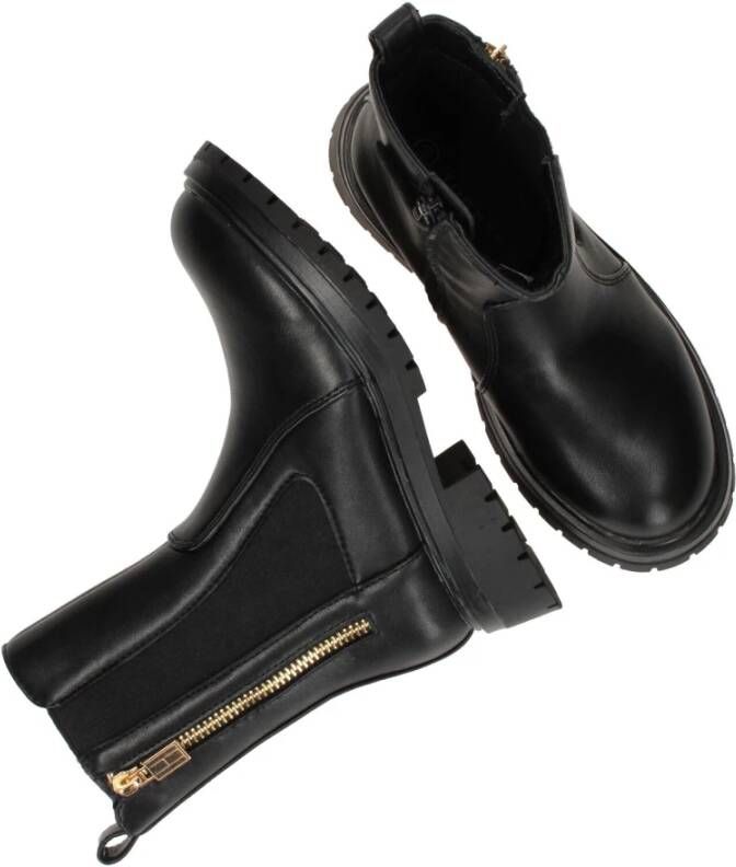 Tommy Hilfiger Gouden Rits Chelsea Laarzen Black Dames
