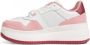 TOMMY JEANS Plateausneakers TJW RETRO BASKET FLATFORM MIX vrijetijdsschoen lage schoen veterschoen met logo-vlag - Thumbnail 4