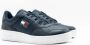 Tommy Hilfiger Retro Basket leren heren sneakers Blauw Echt leer Uitneembare zool - Thumbnail 15