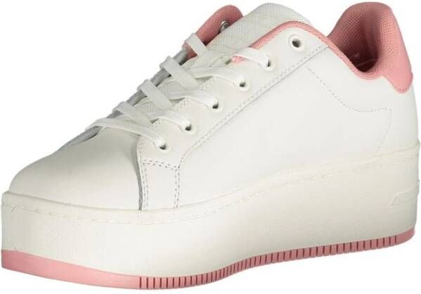 Tommy Hilfiger Rosa Polyester Sneaker met Logo Print