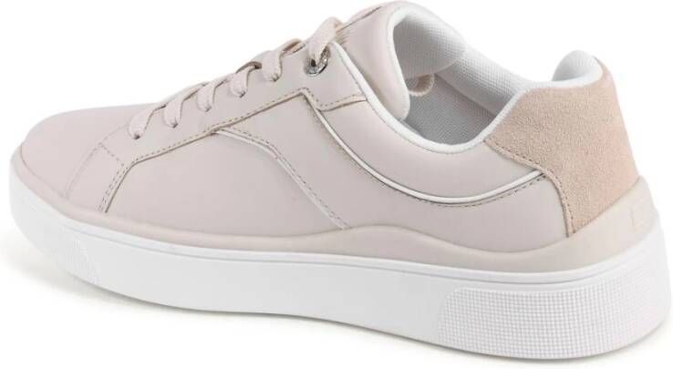 Tommy Hilfiger Roze Leren Casual Sneakers