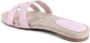 Tommy Hilfiger Roze Leren Espadrilles met Gedetailleerd Stiksel - Thumbnail 2
