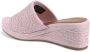 Tommy Hilfiger Roze Linnen Sleehakken - Thumbnail 3