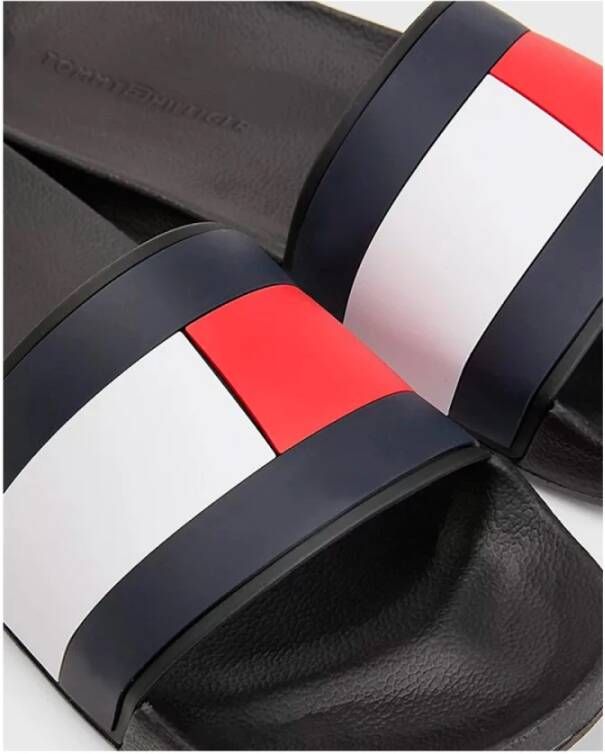 Tommy Hilfiger Rubberen Slippers Black Heren