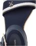 Tommy Hilfiger Sleehaksandaaltjes MONO WEBBING HIGH WEDGE SANDAL zomerschoen sandaal riemchensandalette met contrast-logo-opdruk - Thumbnail 14