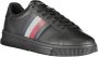 Tommy Hilfiger Zwarte Polyester Sneaker met Contrastdetails - Thumbnail 2