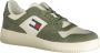Tommy Hilfiger Groene Herensportschoenen Veters Contrast Logo Green Heren - Thumbnail 11
