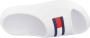 Tommy Hilfiger Platte PVC Logo Muilezel Schoenen White Dames - Thumbnail 13