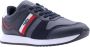 Tommy Hilfiger Blauwe Leren Sneakers Blue Heren - Thumbnail 3