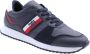 Tommy Hilfiger Blauwe Leren Sneakers Blue Heren - Thumbnail 7