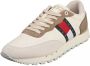 Tommy Hilfiger Leren hardloopschoenen Beige Heren - Thumbnail 2