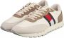 Tommy Hilfiger Leren hardloopschoenen Beige Heren - Thumbnail 3