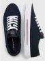 Tommy Jeans Blauwe Canvas Sneakers Core Corporate Black Dames - Thumbnail 11