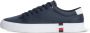 Tommy Hilfiger leren sneakers donkerblauw - Thumbnail 9