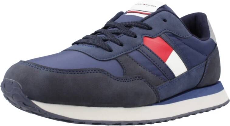 Tommy Hilfiger Flag Bassa Sneakers Blue Heren