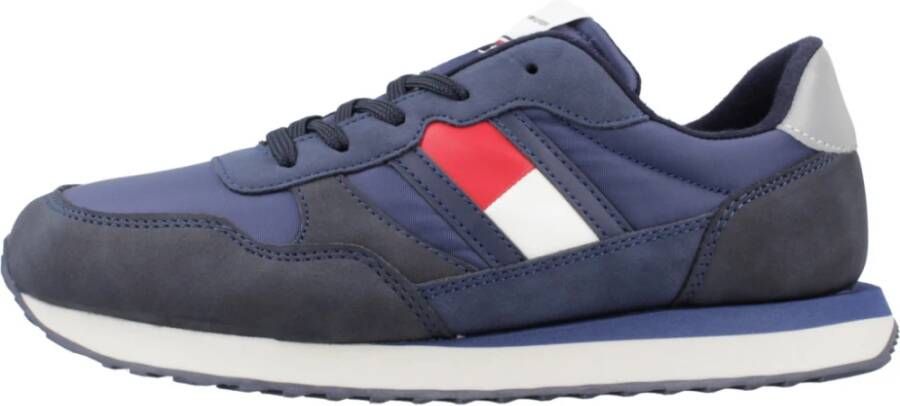 Tommy Hilfiger Flag Bassa Sneakers Blue Heren