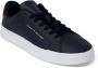 Tommy Jeans Blauwe Leren Sneakers met Rubberen Zool Blue Heren - Thumbnail 4