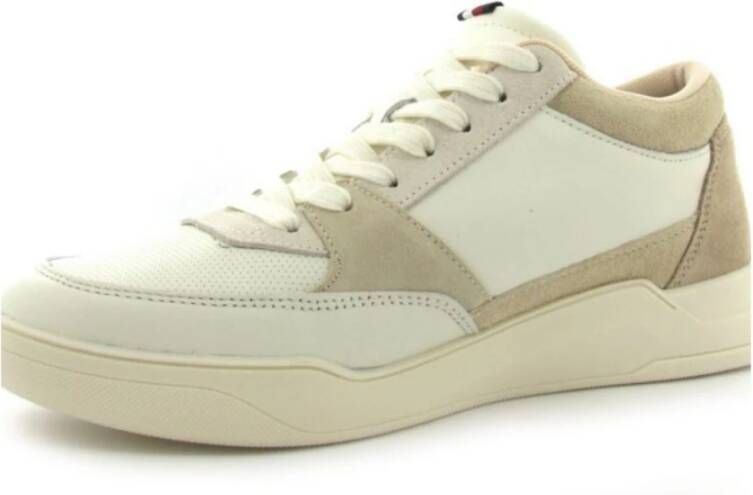 Tommy Hilfiger Sneakers Elevated Hi Cupsole Mix Beige Heren
