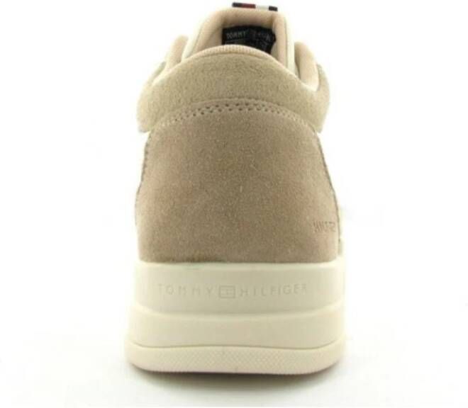 Tommy Hilfiger Sneakers Elevated Hi Cupsole Mix Beige Heren