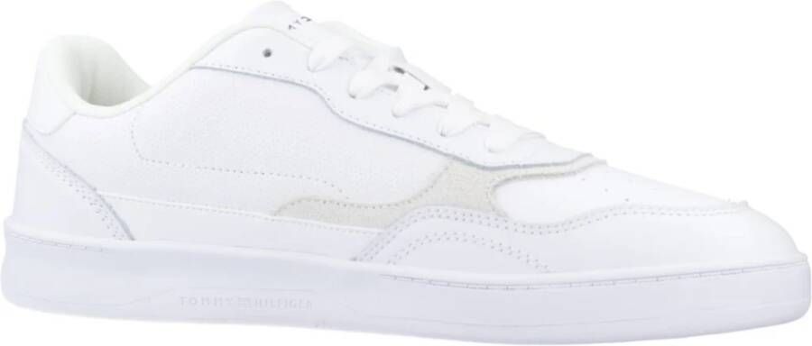 Tommy Hilfiger Retro Court Cupsole Leren Sneakers Blue Heren