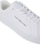 Tommy Jeans Witte leren veterschoenen met rubberen zool White Heren - Thumbnail 4