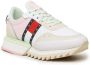 Tommy Jeans Cleated Similpelle Sneakers Wit - Thumbnail 4