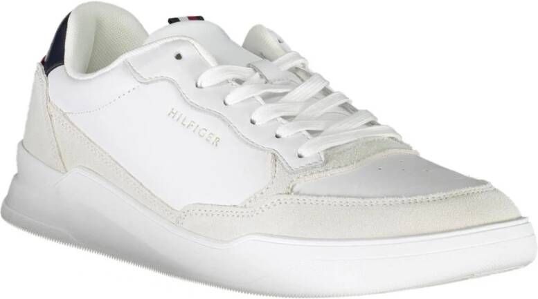 Tommy Hilfiger Witte Sneakers voor Heren met Contrasterende Details Wit Heren