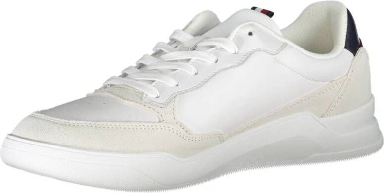 Tommy Hilfiger Witte Sneakers voor Heren met Contrasterende Details Wit Heren