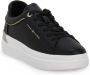 Tommy Hilfiger Plateausneakers van leer met labeldetails model 'LUX METALLIC' - Thumbnail 4