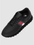 Tommy Hilfiger Leather Runner TJM Essentials Heren Sneakers Zwart - Thumbnail 9