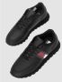 Tommy Hilfiger Leather Runner TJM Essentials Heren Sneakers Zwart - Thumbnail 10
